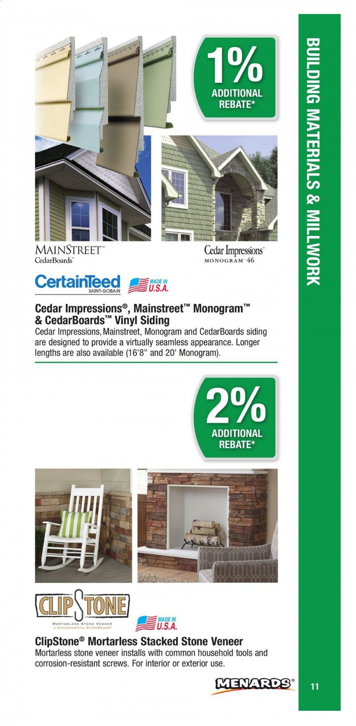 Menards Weekly Ad March 1 to December 31