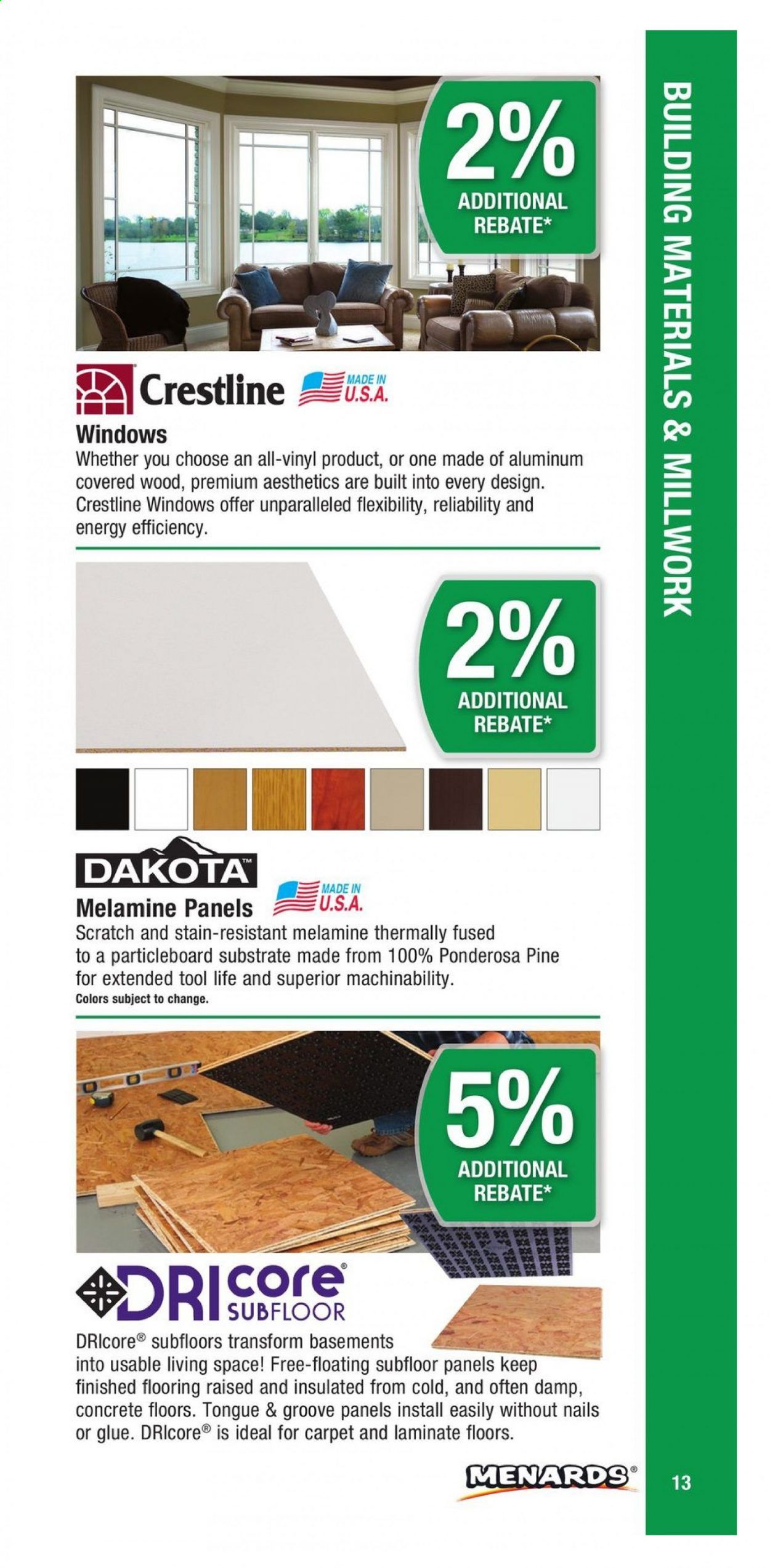 Menards Weekly Ad March 1 to December 31