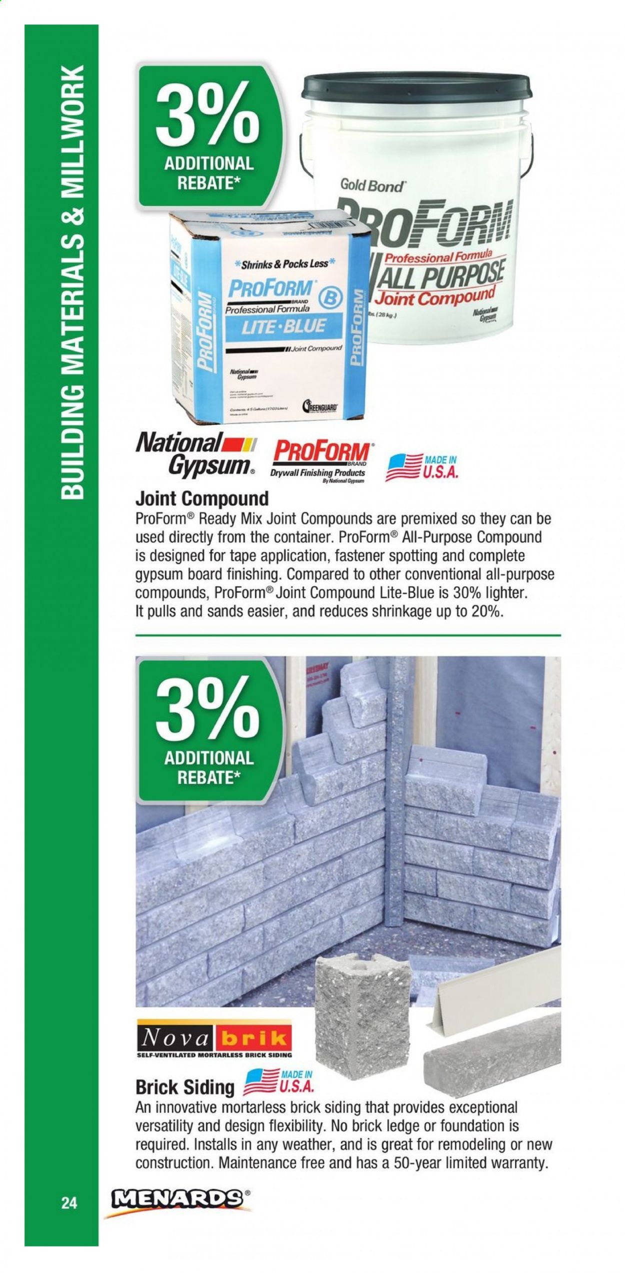 Menards Weekly Ad March 1 to December 31