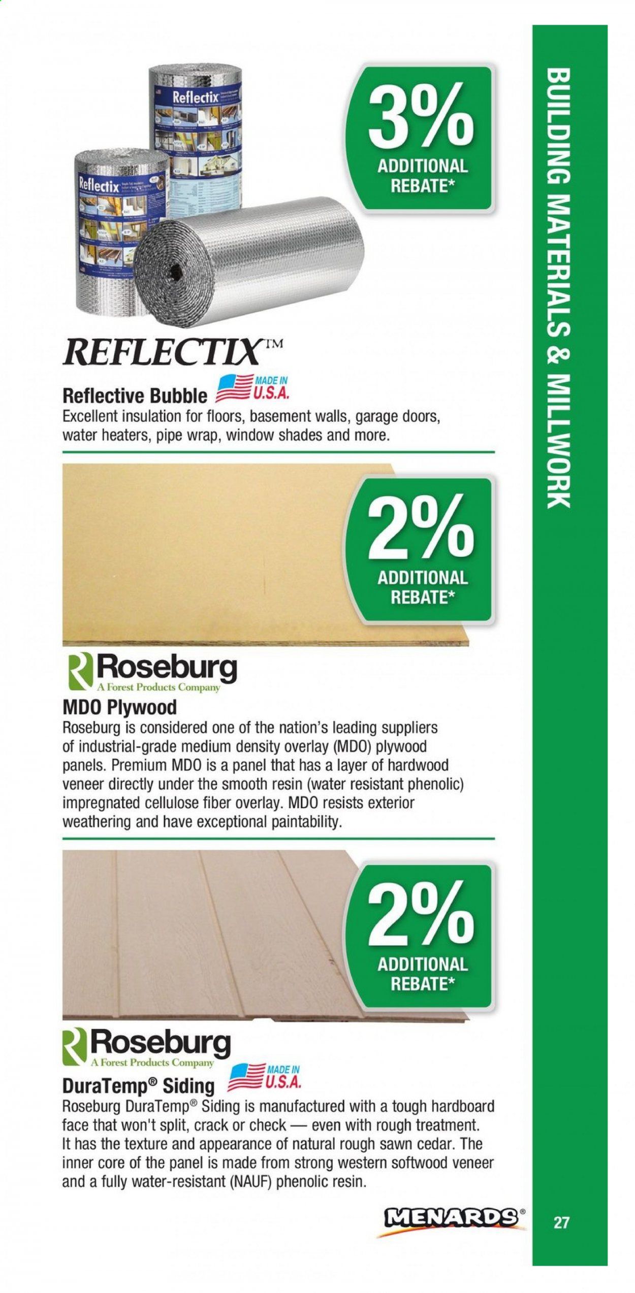 Menards Weekly Ad March 1 to December 31