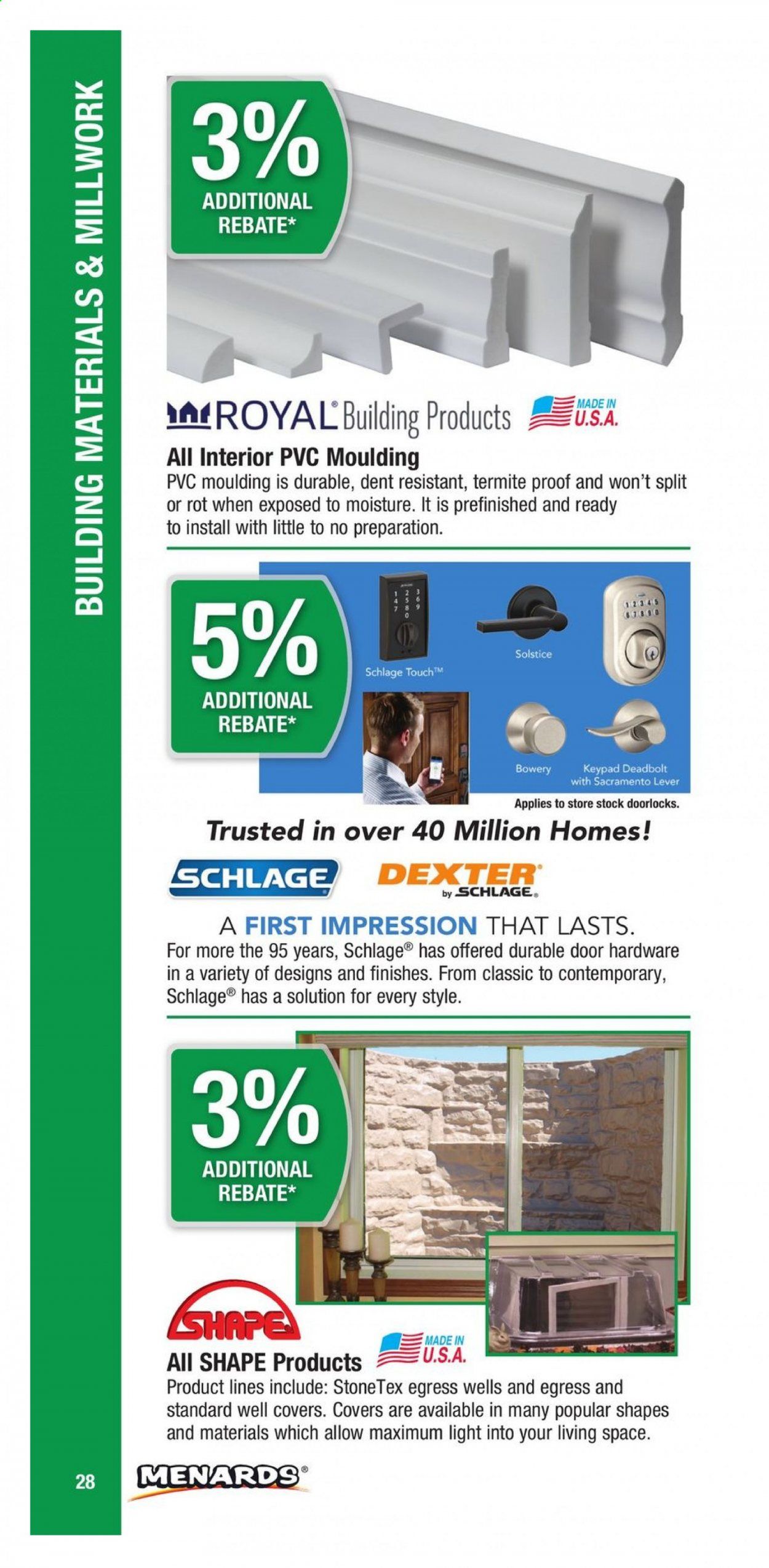 Menards Weekly Ad March 1 to December 31