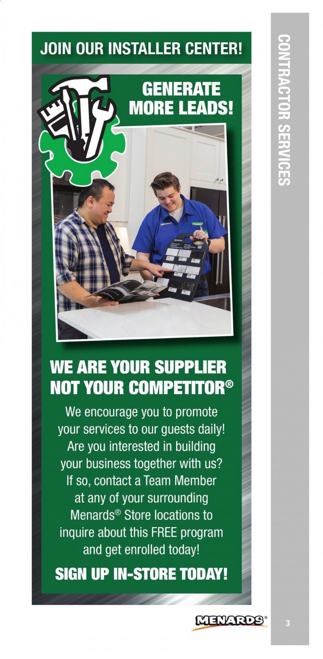 Menards Weekly Ad March 1 to December 31