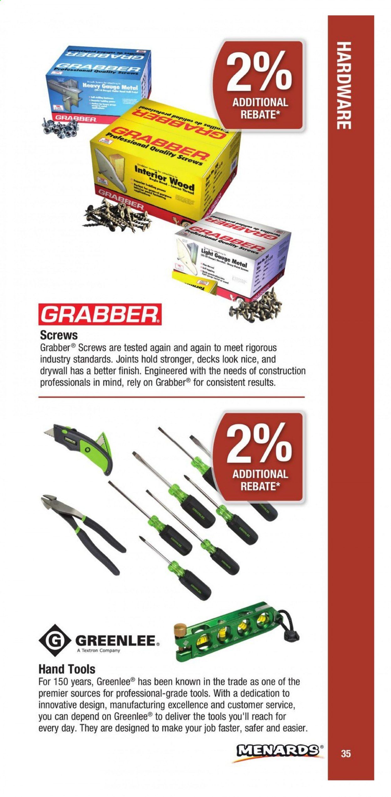 Menards Weekly Ad March 1 to December 31