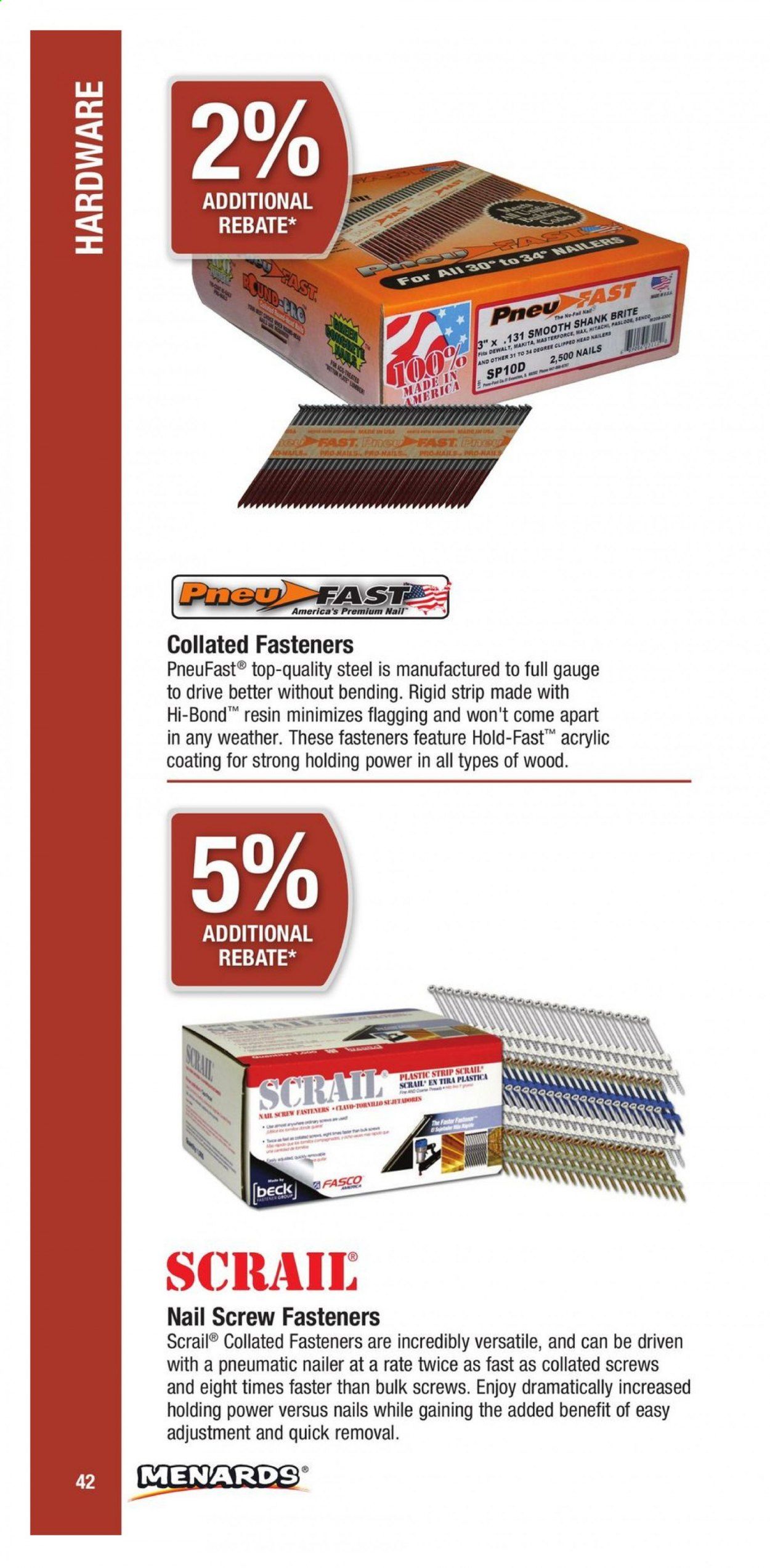 Menards Weekly Ad March 1 to December 31