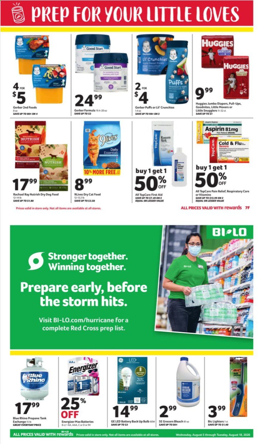 BI-LO Weekly Ad August 5 to August 18