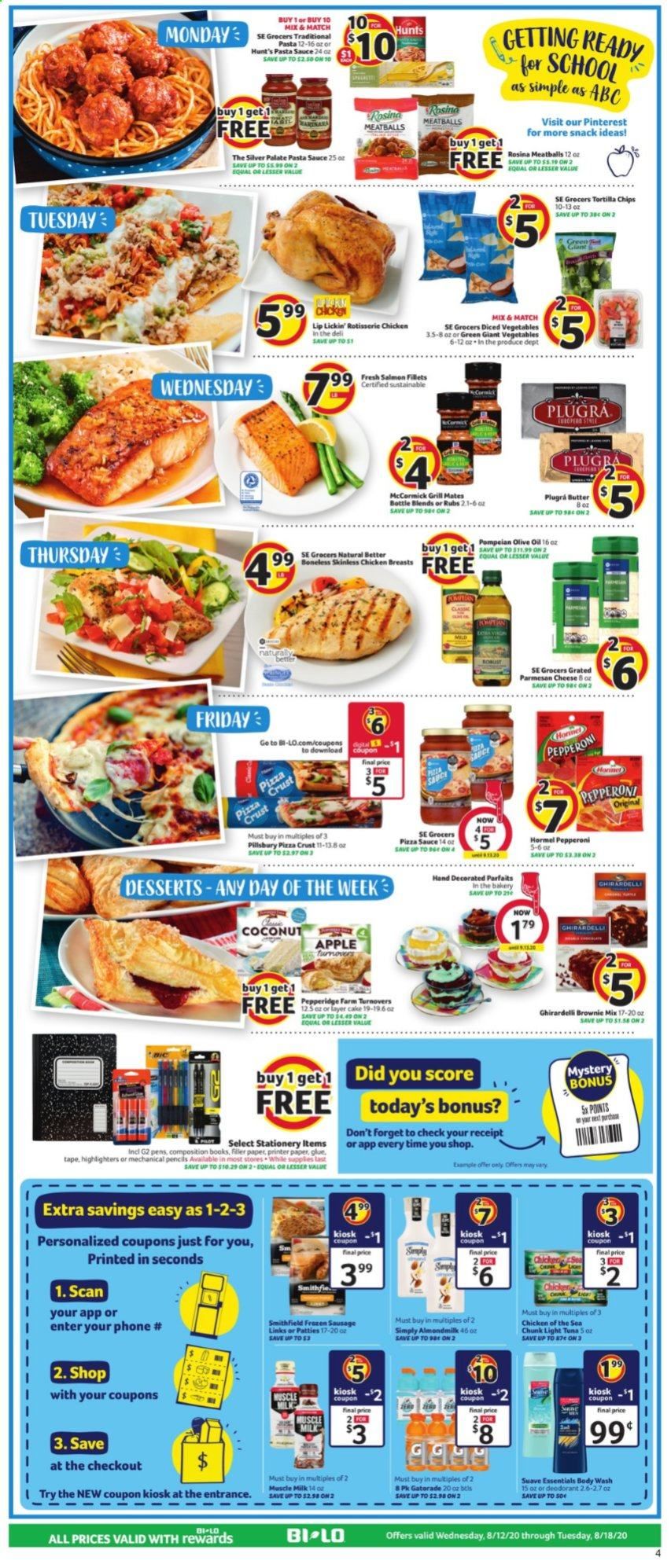 BI-LO (NC) Weekly Ad August 12 to August 18