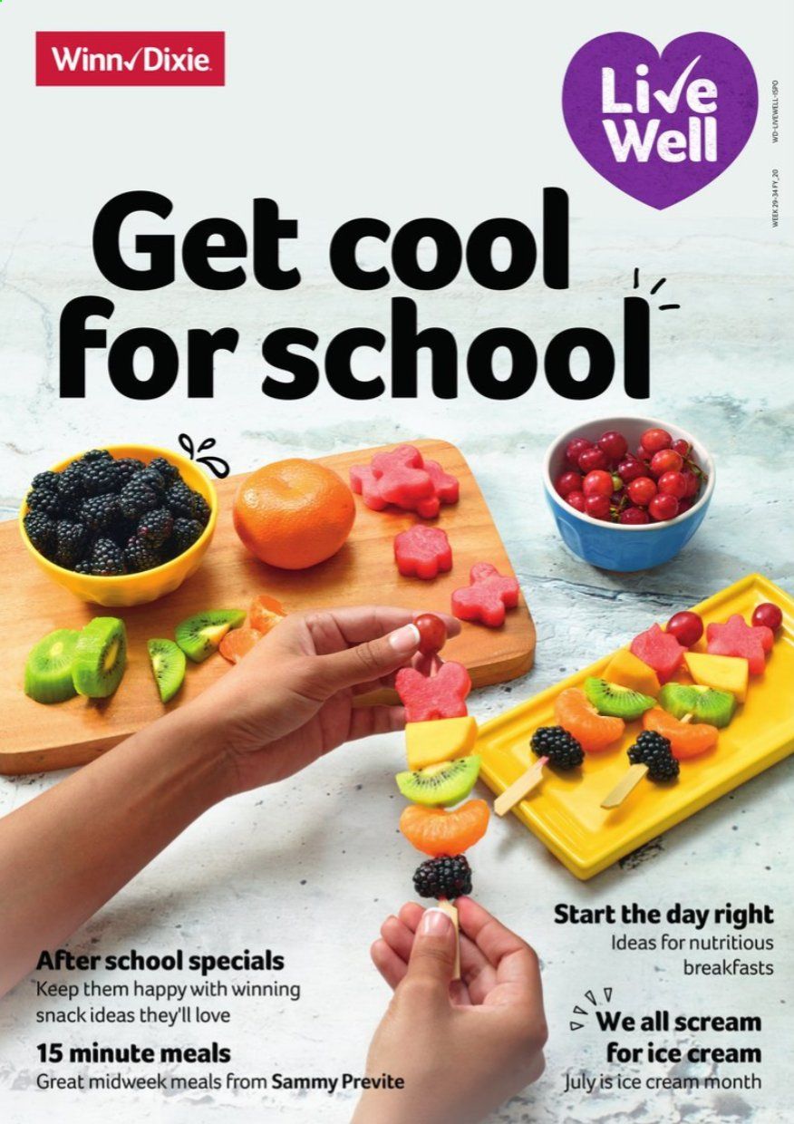 Winn Dixie Weekly Ad July 8 to August 18