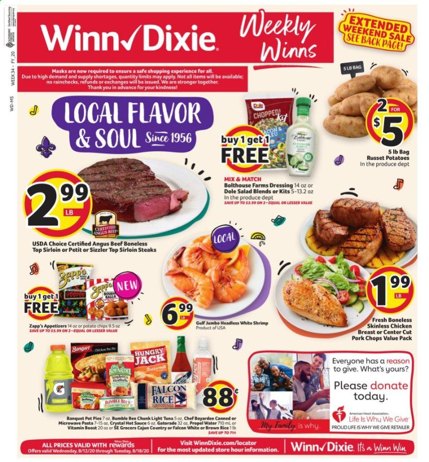 Winn Dixie (MS) Weekly Ad August 12 to August 18