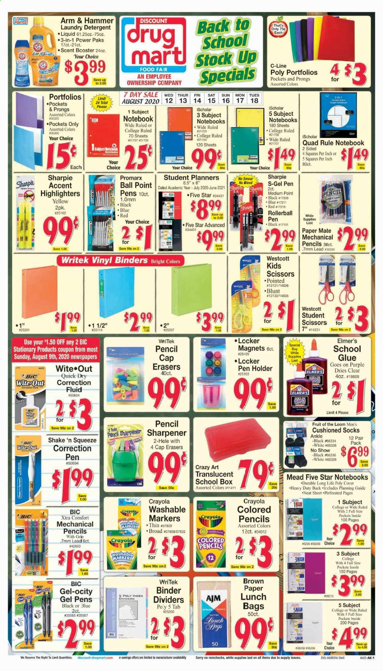 Discount Drug Mart Weekly Ad August 12 to August 18