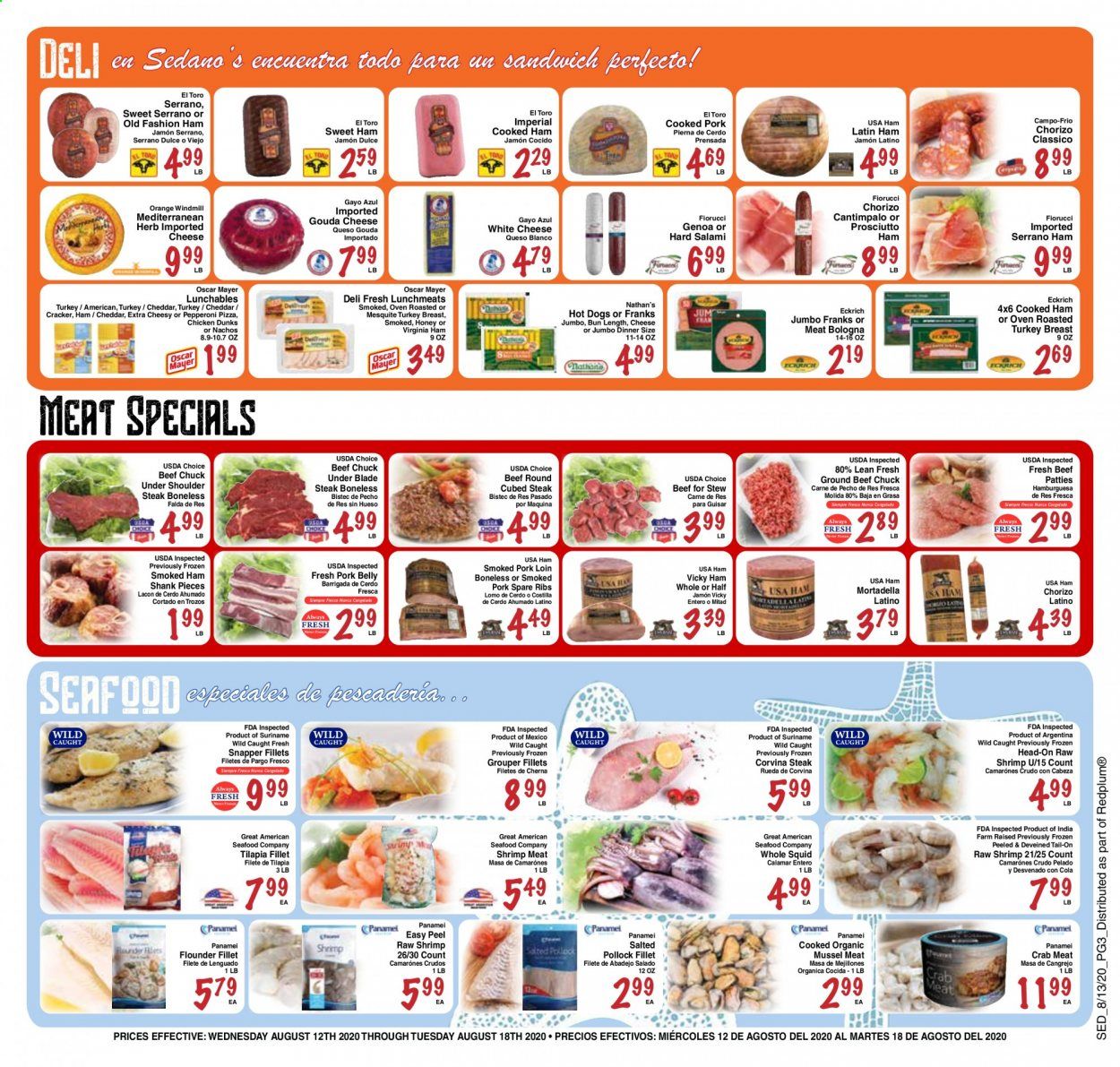 Sedano's Weekly Ad August 12 to August 18