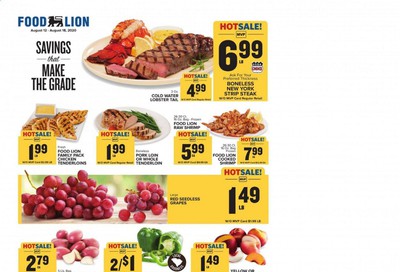 Food Lion (SC) Weekly Ad August 12 to August 18