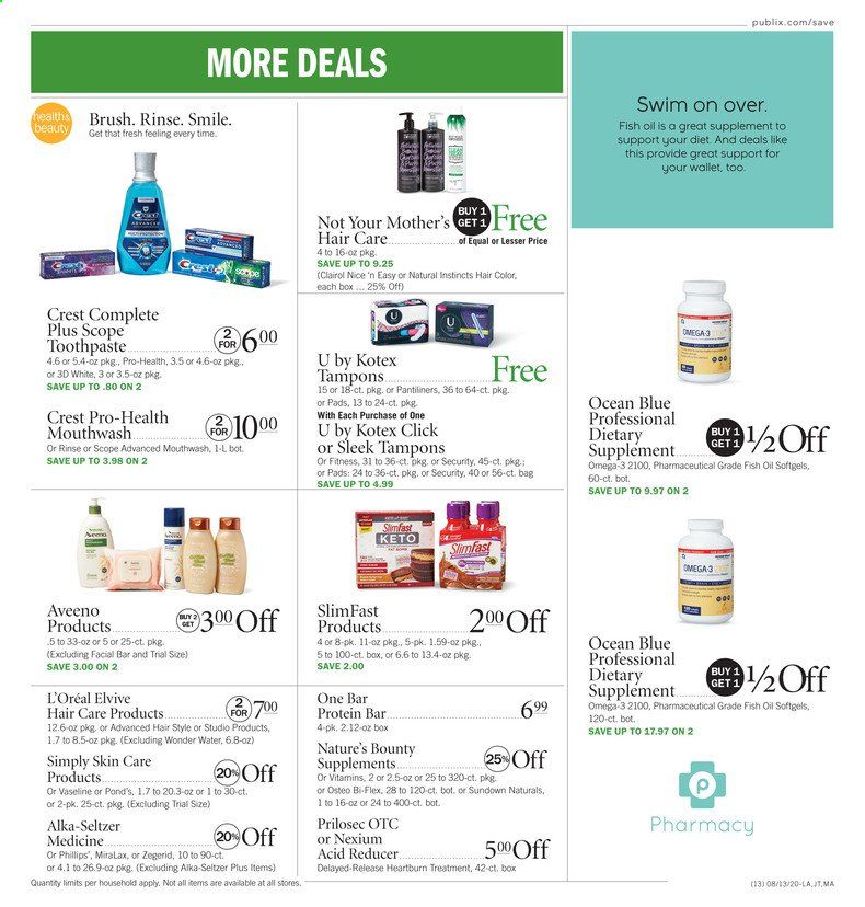 Publix Weekly Ad August 13 to August 19