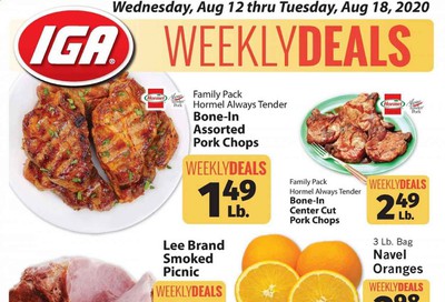 IGA Weekly Ad August 12 to August 18