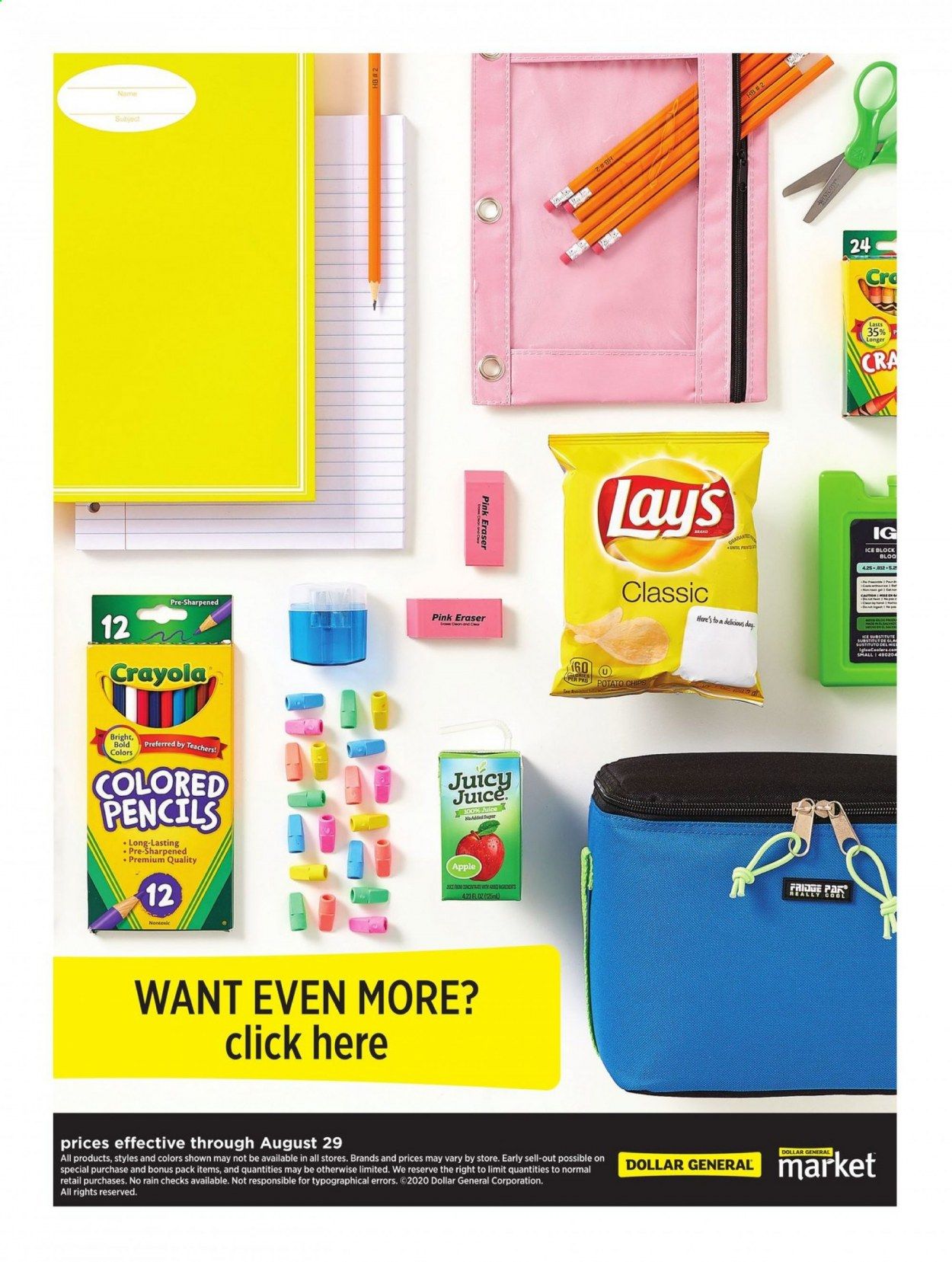 Dollar General Weekly Ad August 11 to August 29