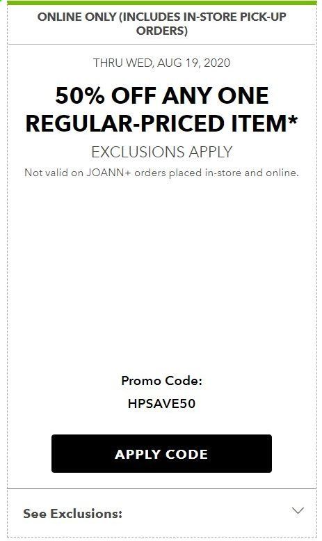 JOANN Weekly Ad August 13 to August 19