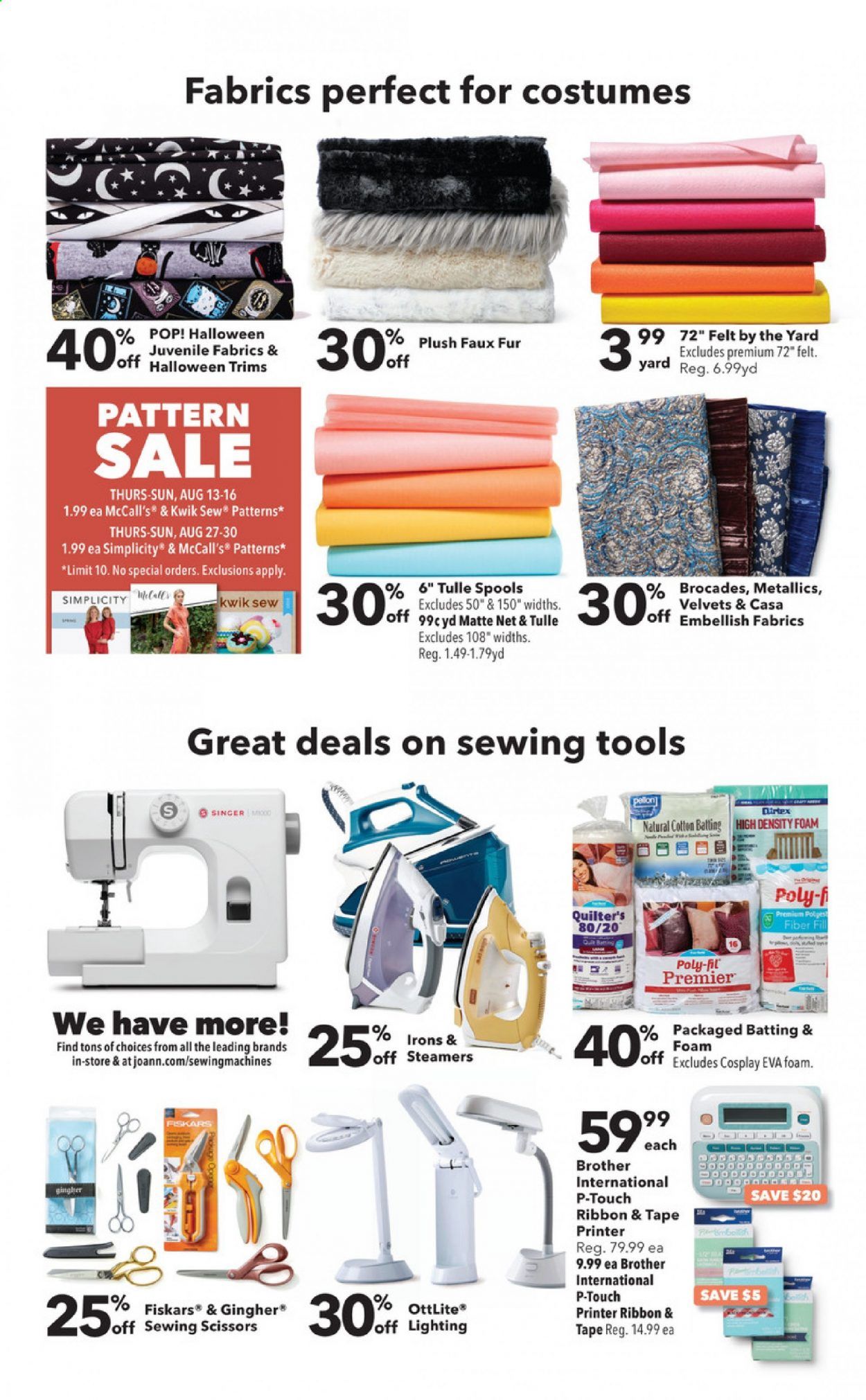 JOANN Weekly Ad August 13 to September 2