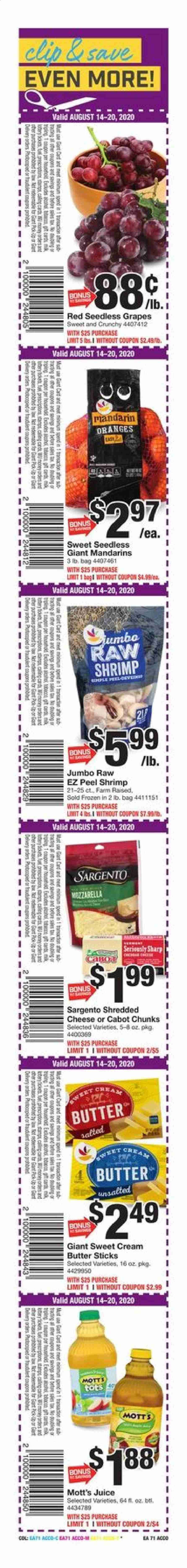 Giant Food Weekly Ad August 14 to August 20