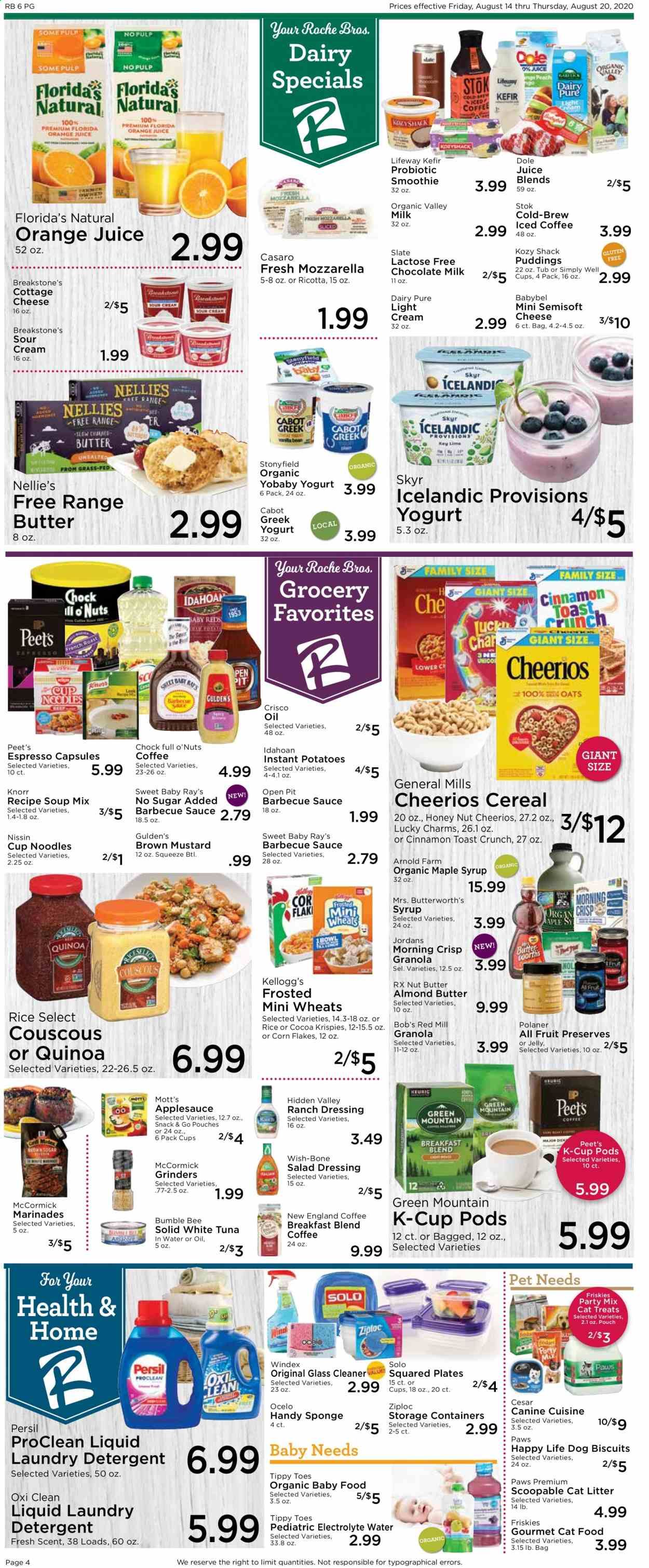 Roche Bros. Weekly Ad August 14 to August 20