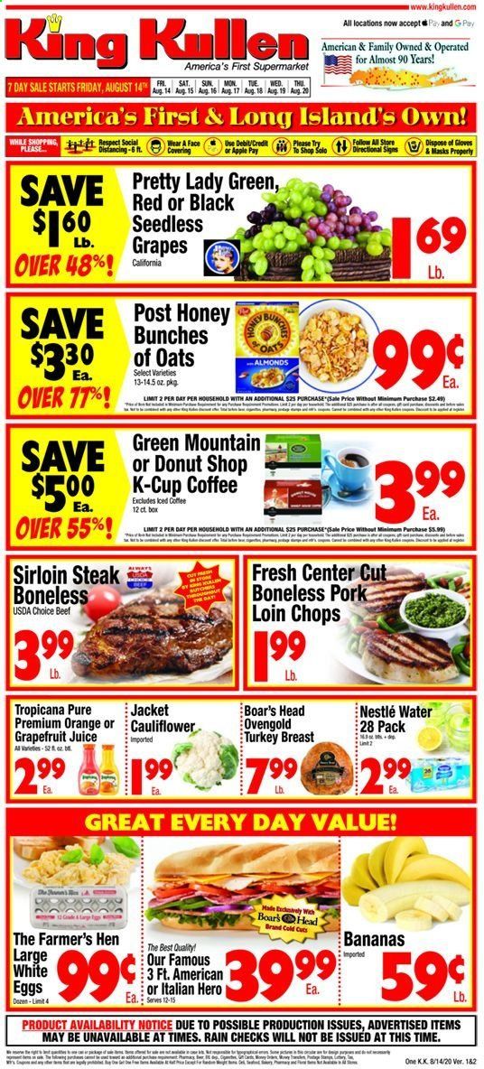 King Kullen Weekly Ad August 14 to August 20