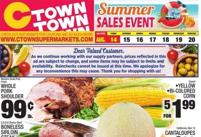 C-Town Weekly Ad August 14 to August 20