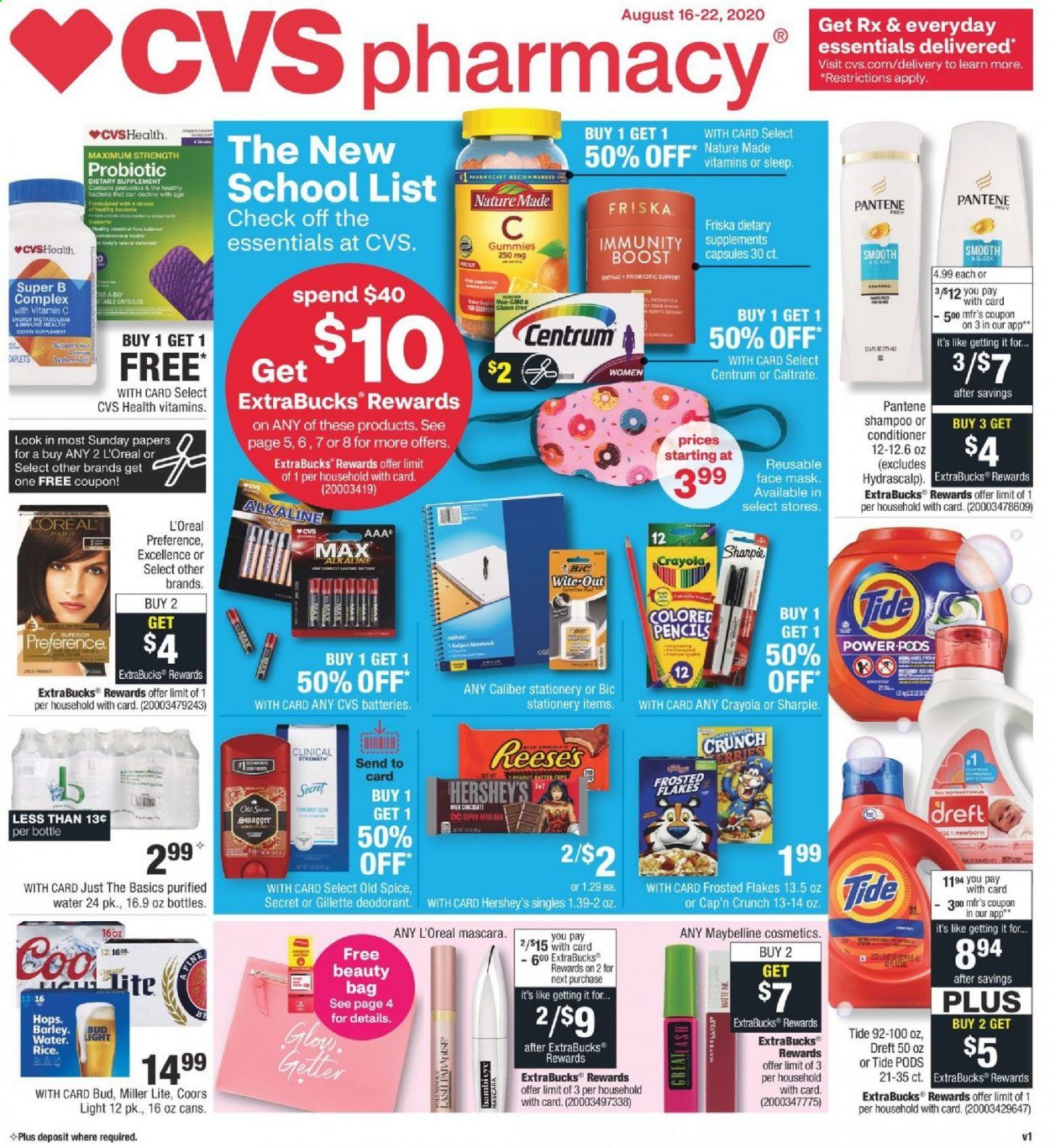 CVS Pharmacy Weekly Ad August 16 to August 22