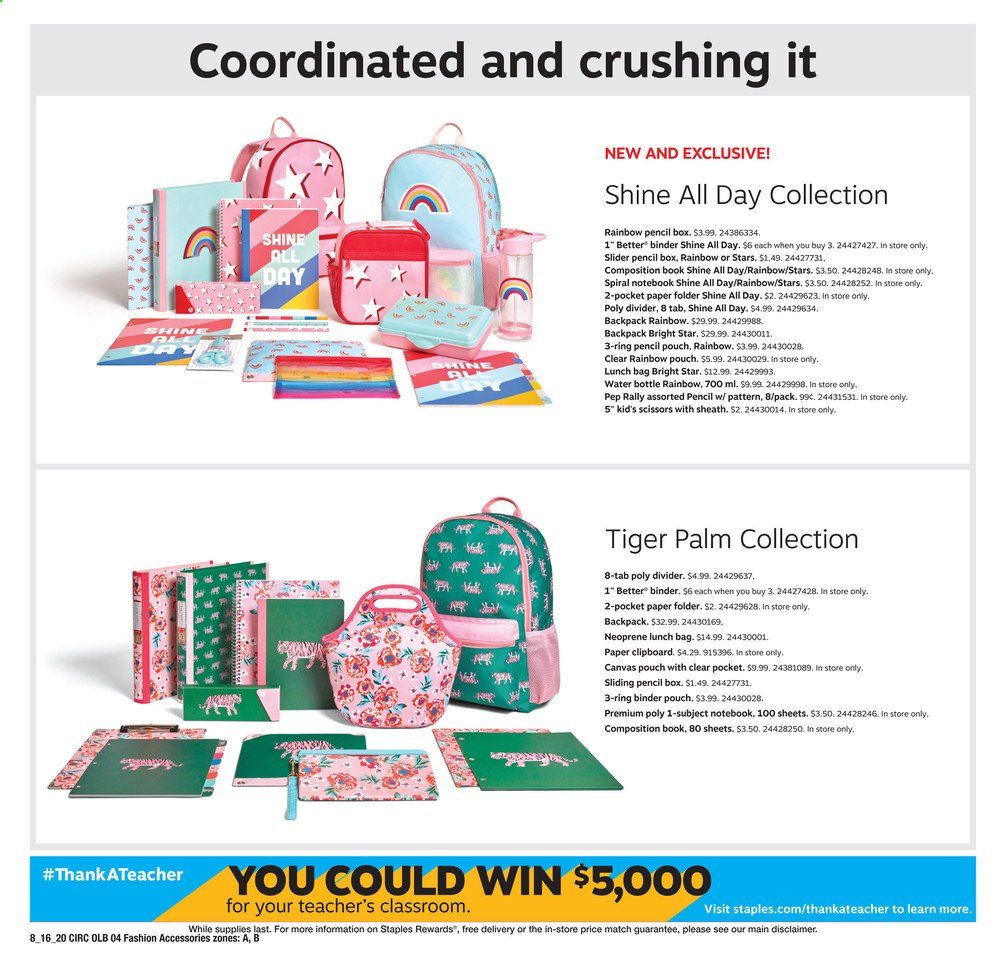 Staples Weekly Ad August 16 to August 22