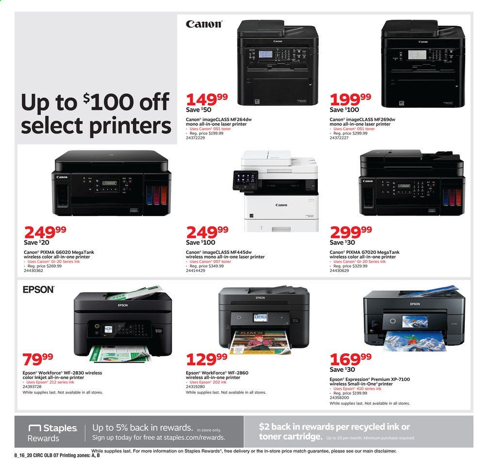 Staples Weekly Ad August 16 to August 22