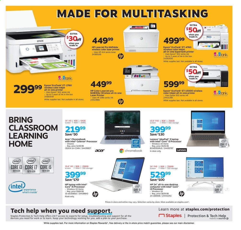 Staples Weekly Ad August 16 to August 22