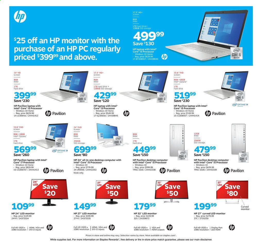 Staples Weekly Ad August 16 to August 22