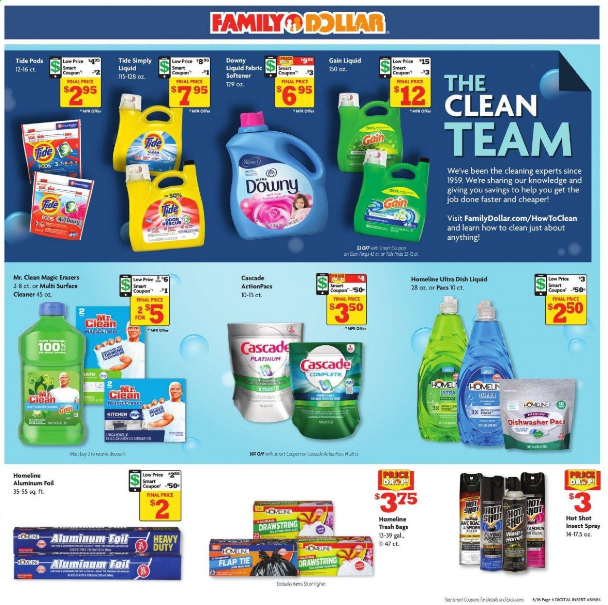 Family Dollar Weekly Ad August 16 to August 22