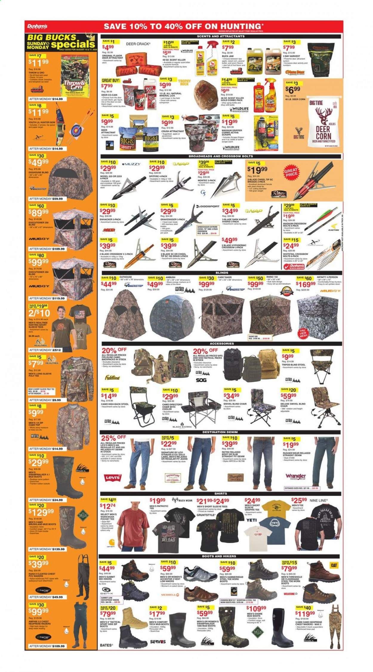Dunham's Sports Weekly Ad August 15 to August 20