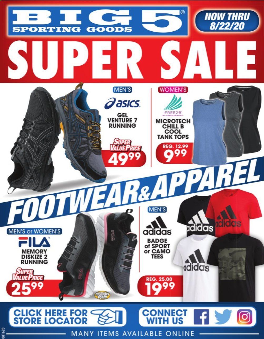 Big 5 Weekly Ad August 16 to August 22