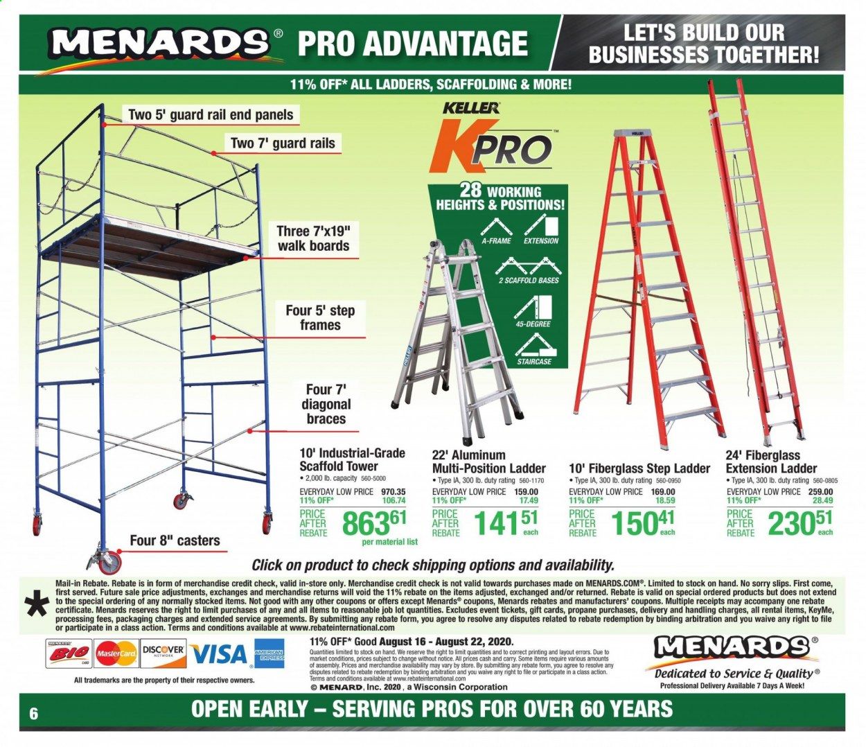 Menards Weekly Ad August 16 to August 22