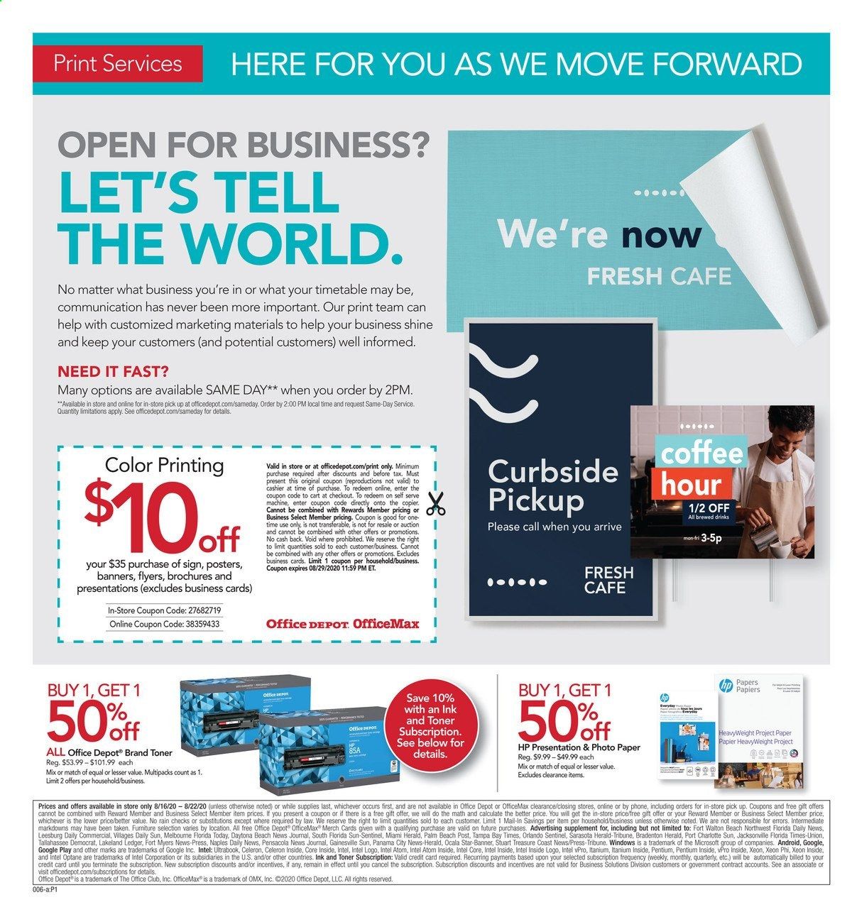 Office DEPOT Weekly Ad August 16 to August 22