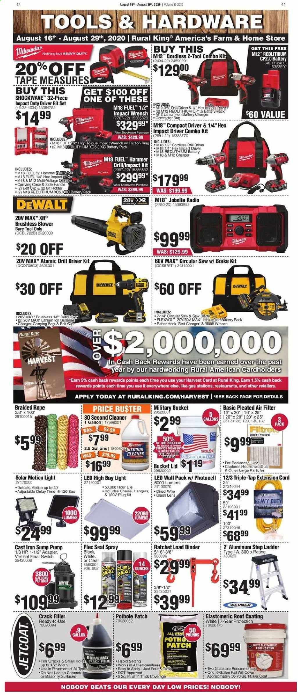Rural King Weekly Ad August 16 to August 29