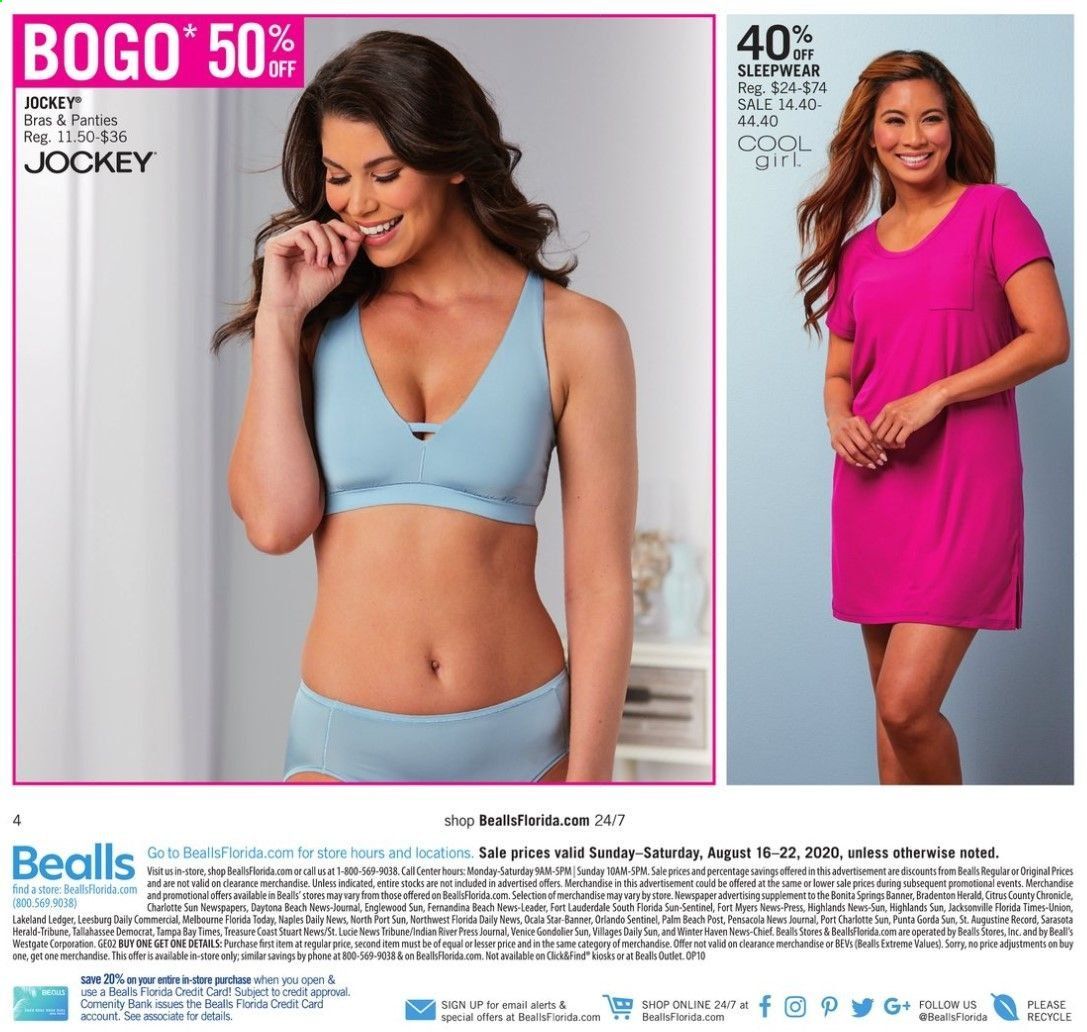 Bealls Florida Weekly Ad August 16 to August 22