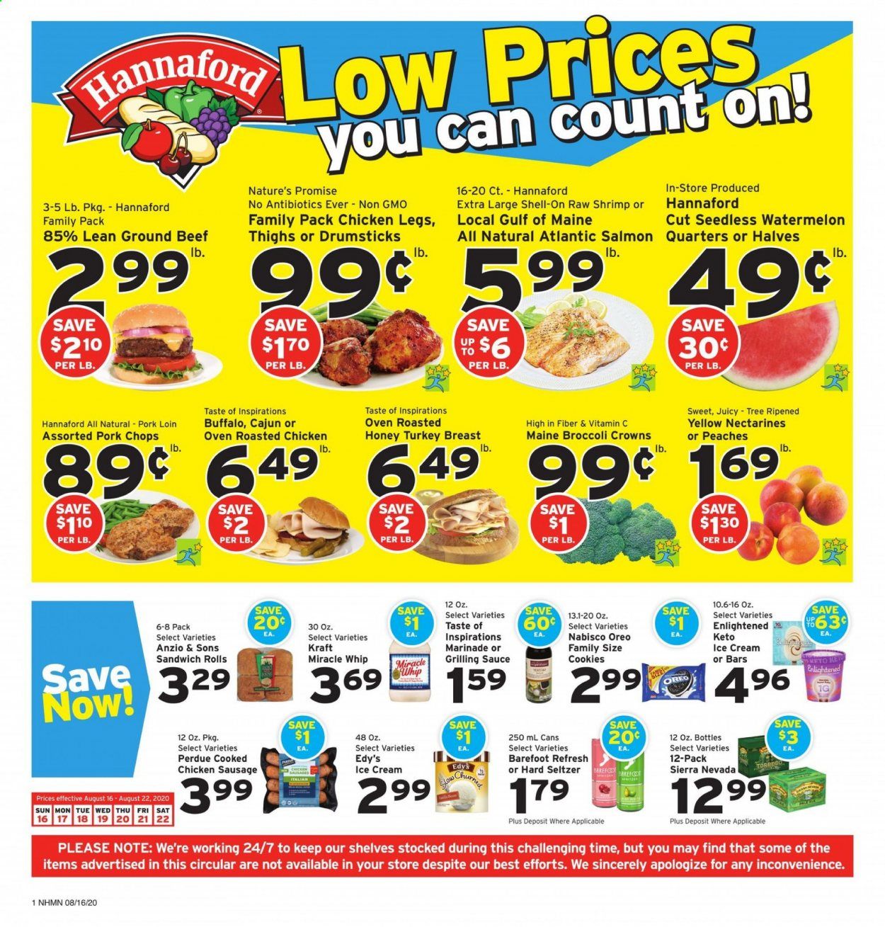 Hannaford (NH) Weekly Ad August 16 to August 22