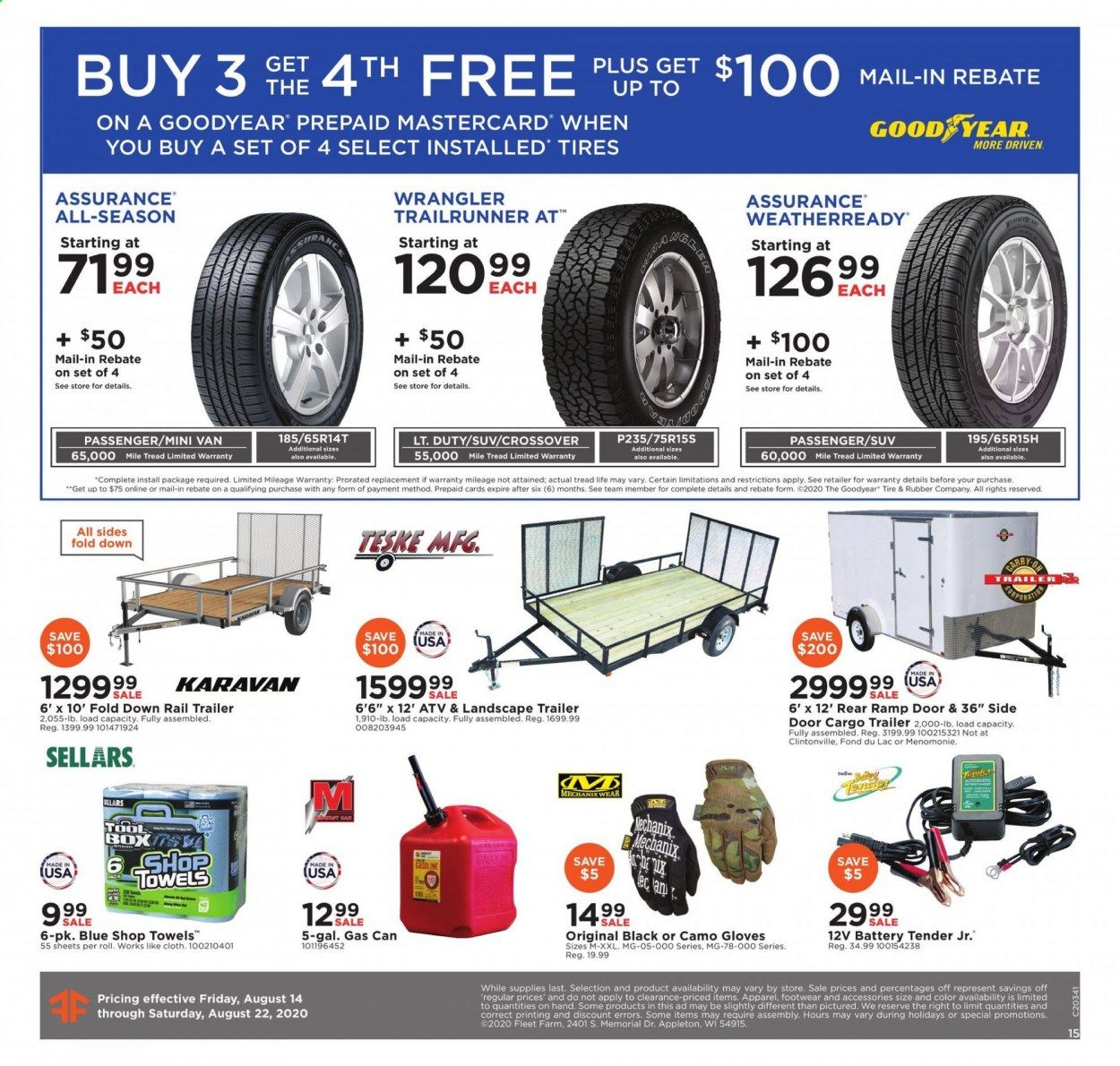 Fleet Farm Weekly Ad August 14 to August 22