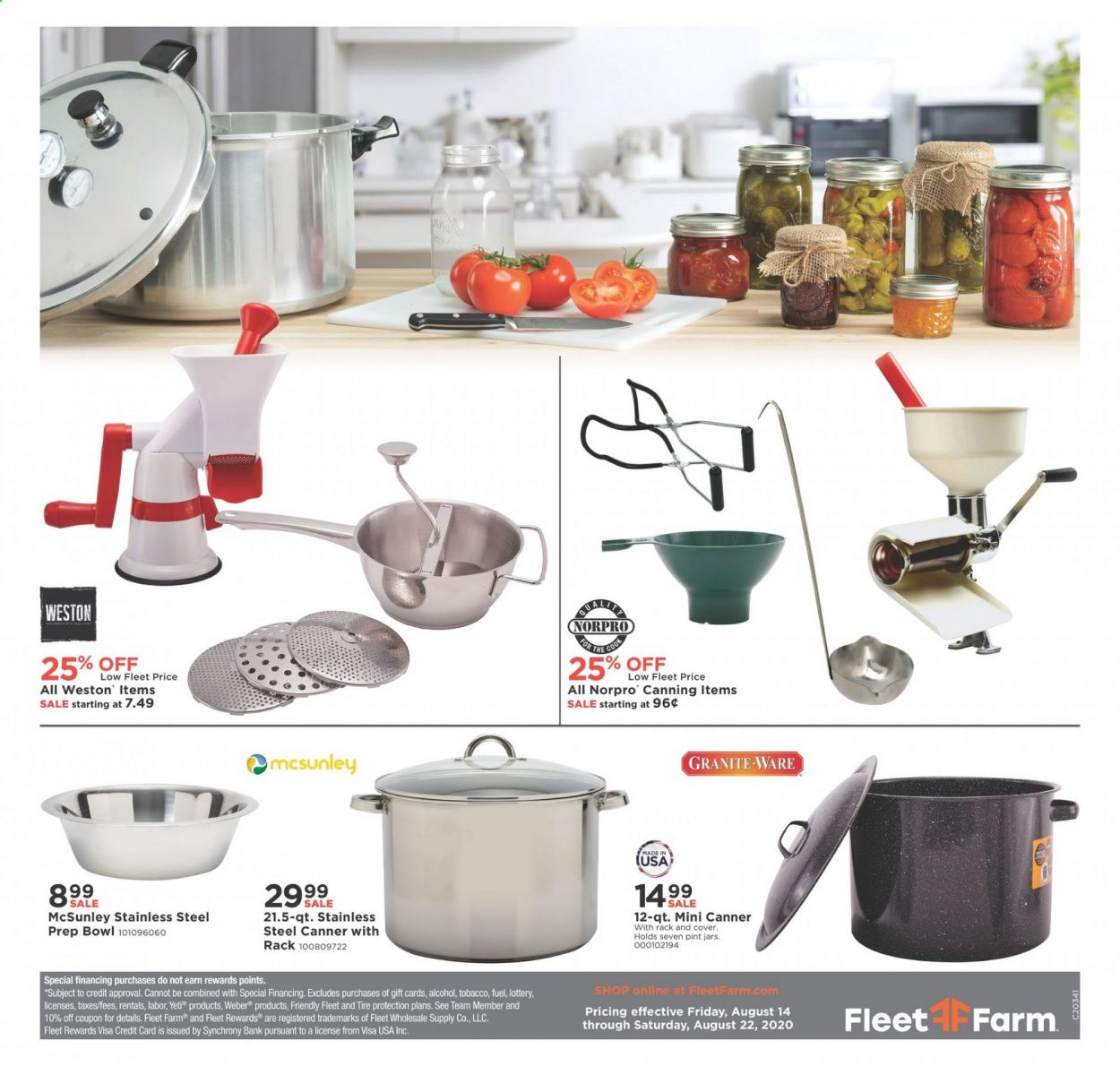 Fleet Farm Weekly Ad August 14 to August 22
