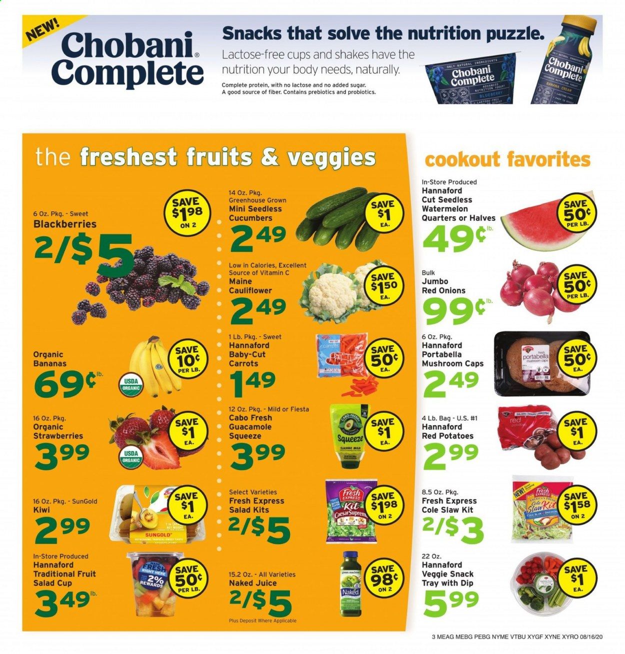 Hannaford (VT) Weekly Ad August 16 to August 22