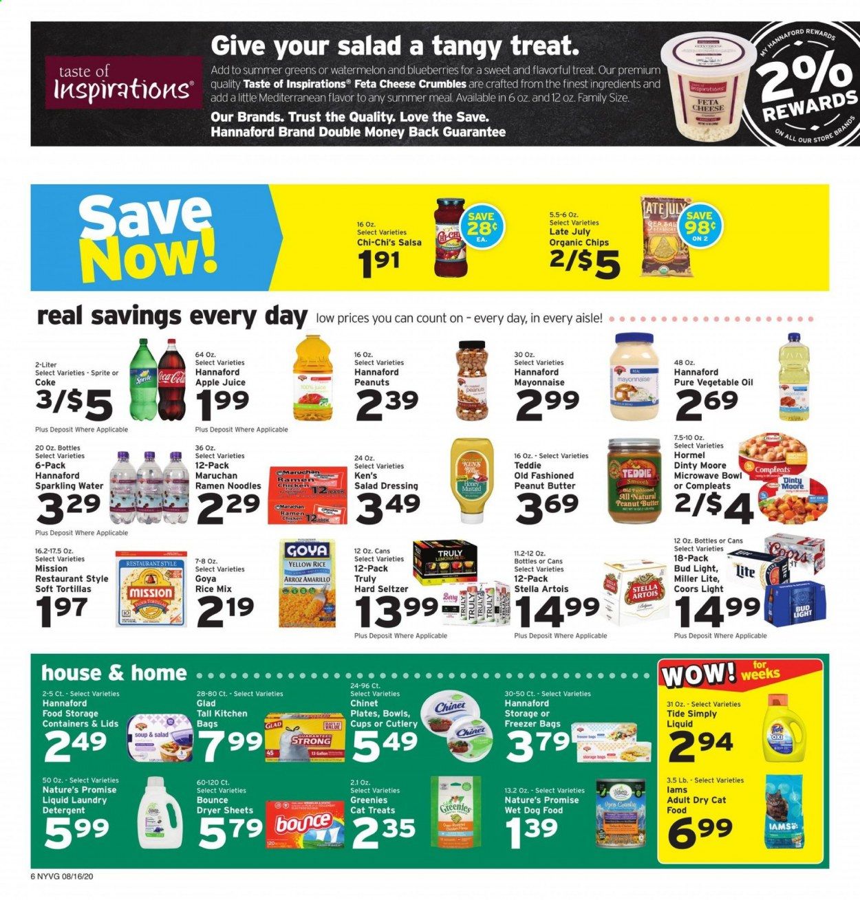 Hannaford (NY) Weekly Ad August 16 to August 22