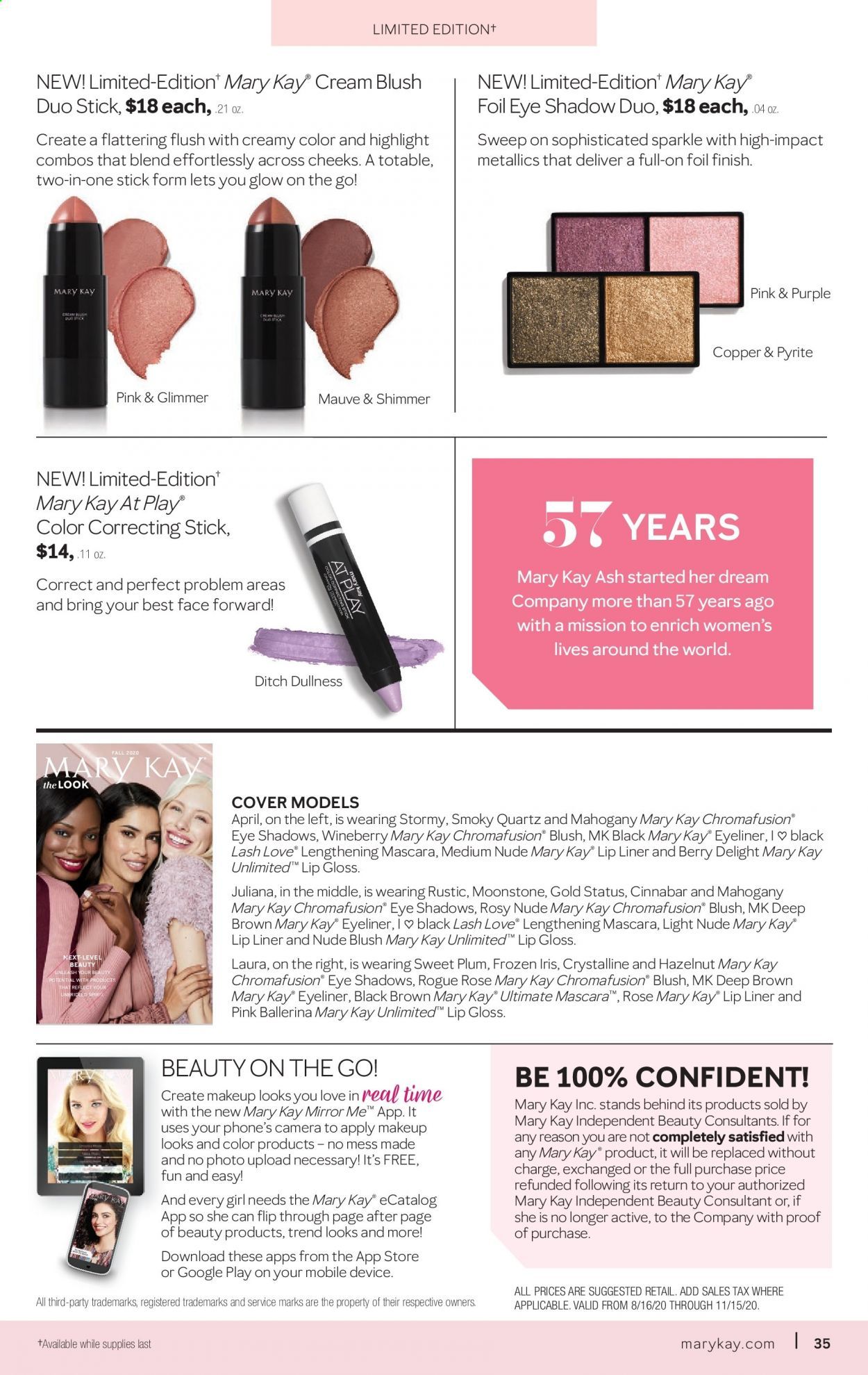 Mary Kay Weekly Ad August 16 to November 15