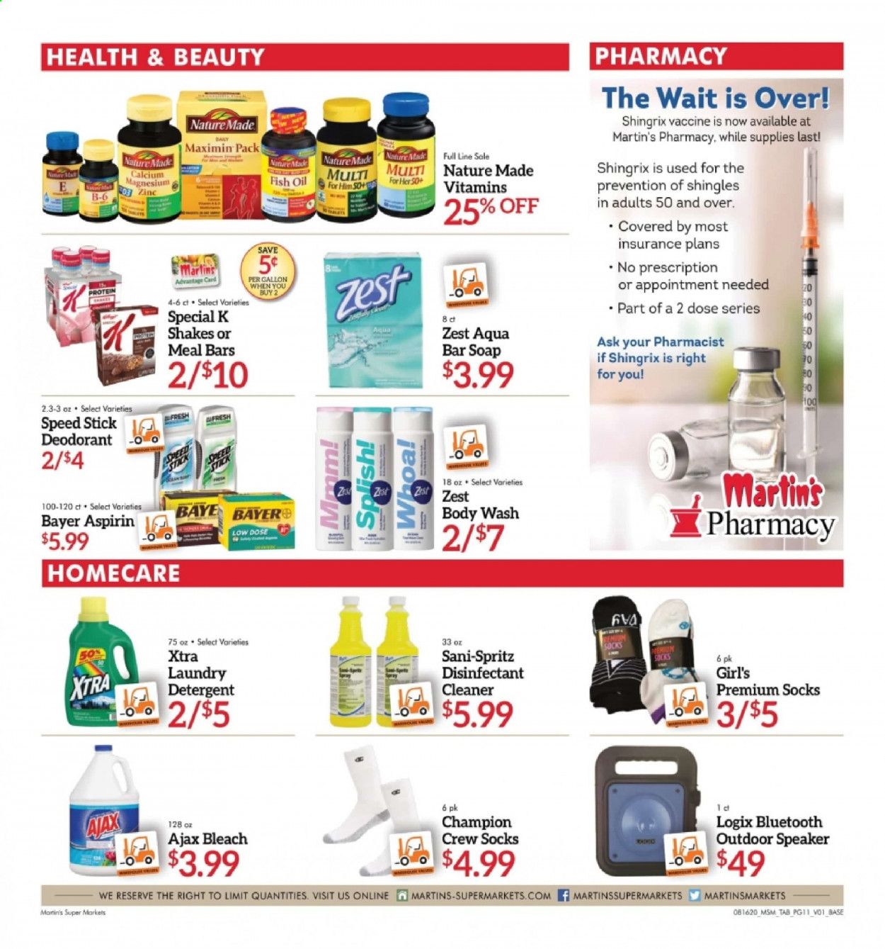 Martin’s Weekly Ad August 16 to August 22
