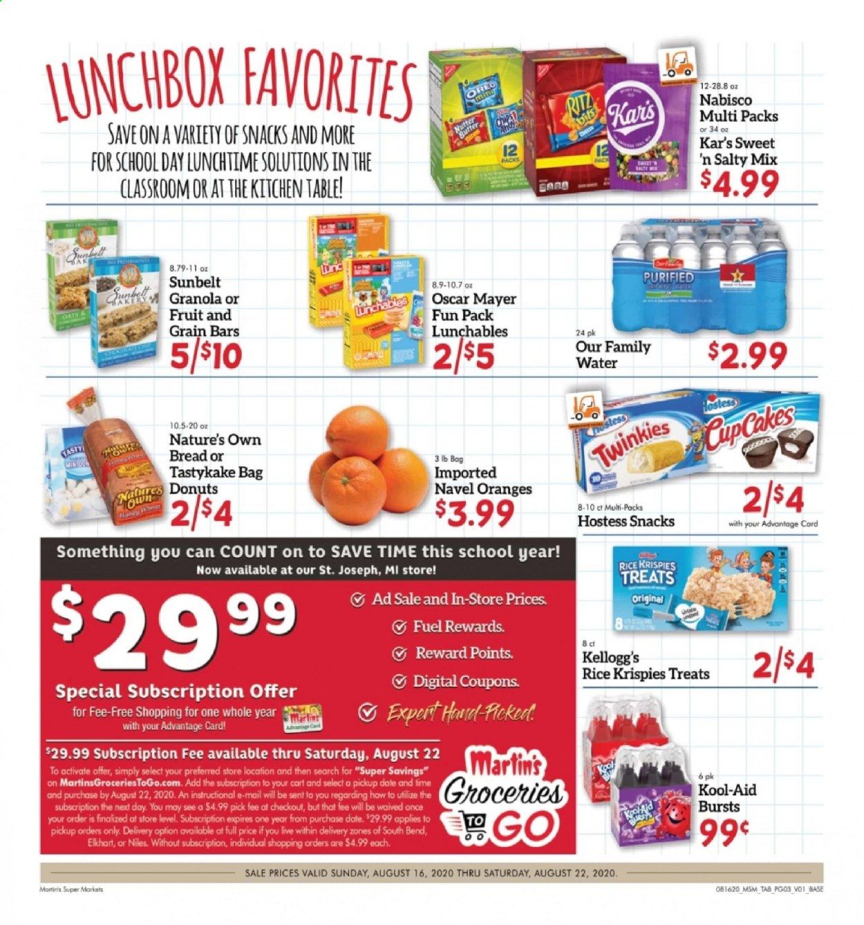 Martin’s Weekly Ad August 16 to August 22