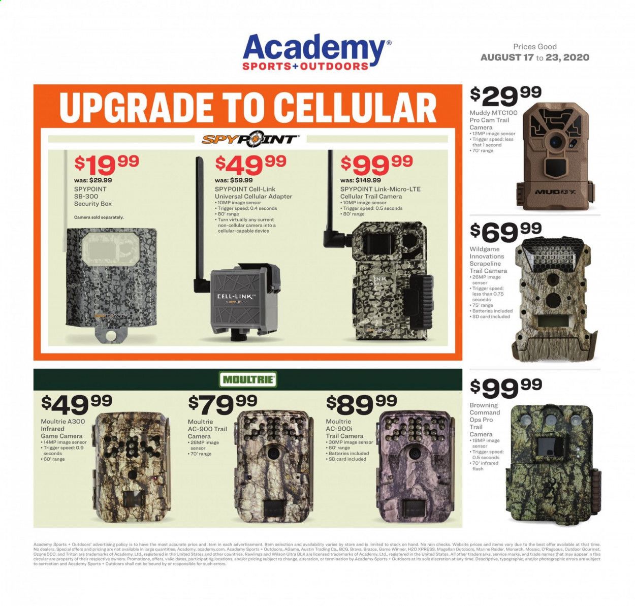 Academy Sports Weekly Ad August 17 to August 23