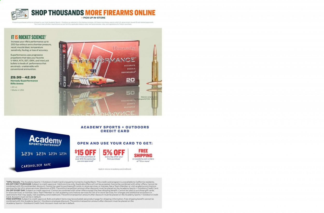 Academy Sports Weekly Ad August 17 to October 30