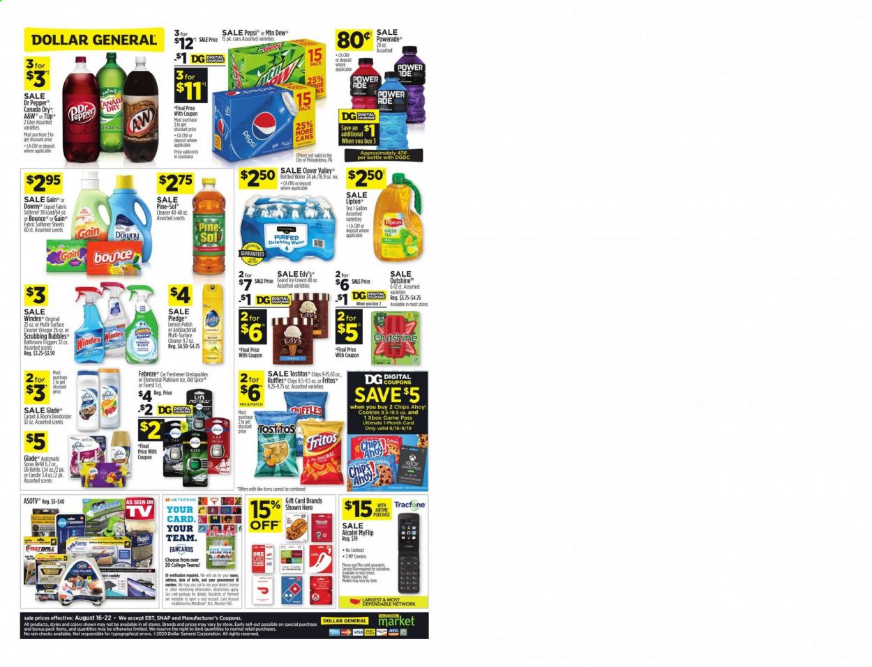 Dollar General (LA) Weekly Ad August 16 to August 22