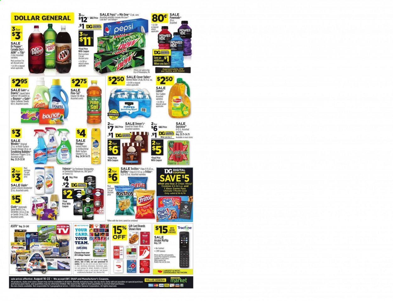 Dollar General (AZ, CO, NM, OR, UT) Weekly Ad August 16 to August 22