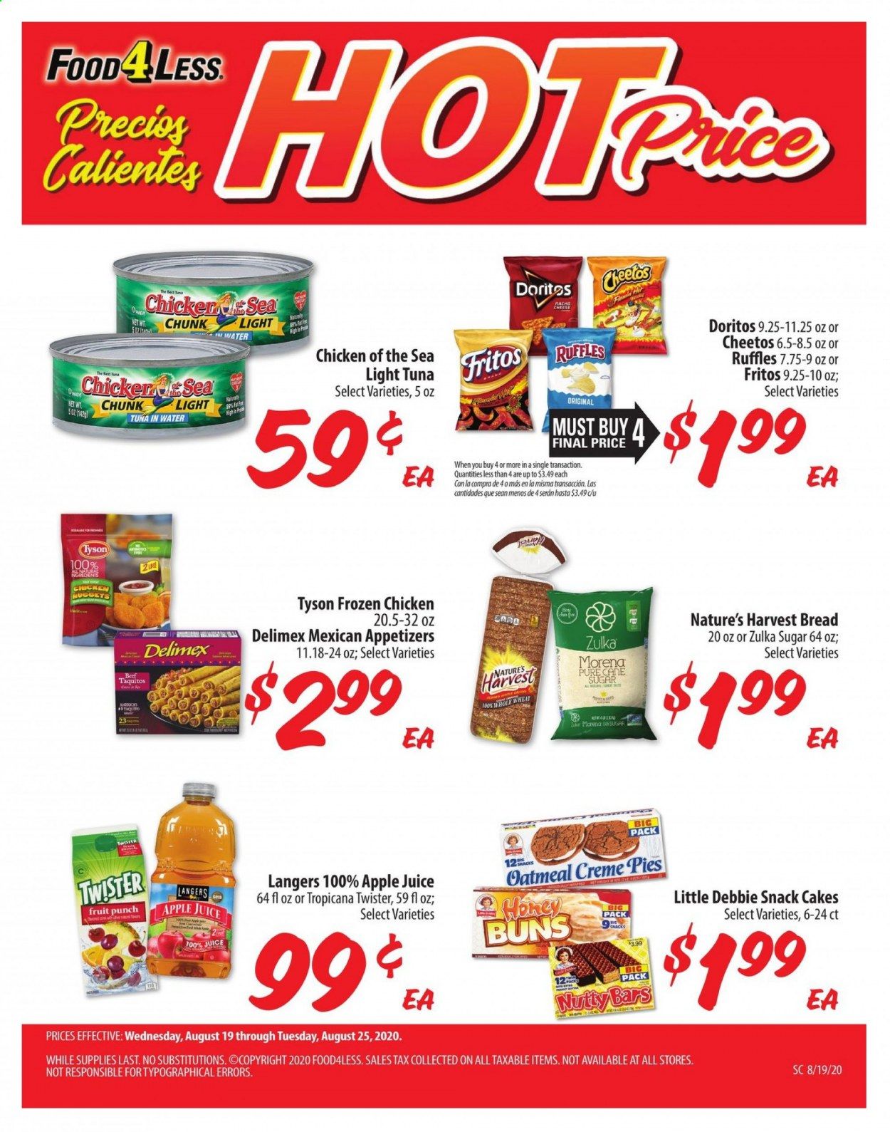 Food 4 Less (IN) Weekly Ad August 19 to August 25