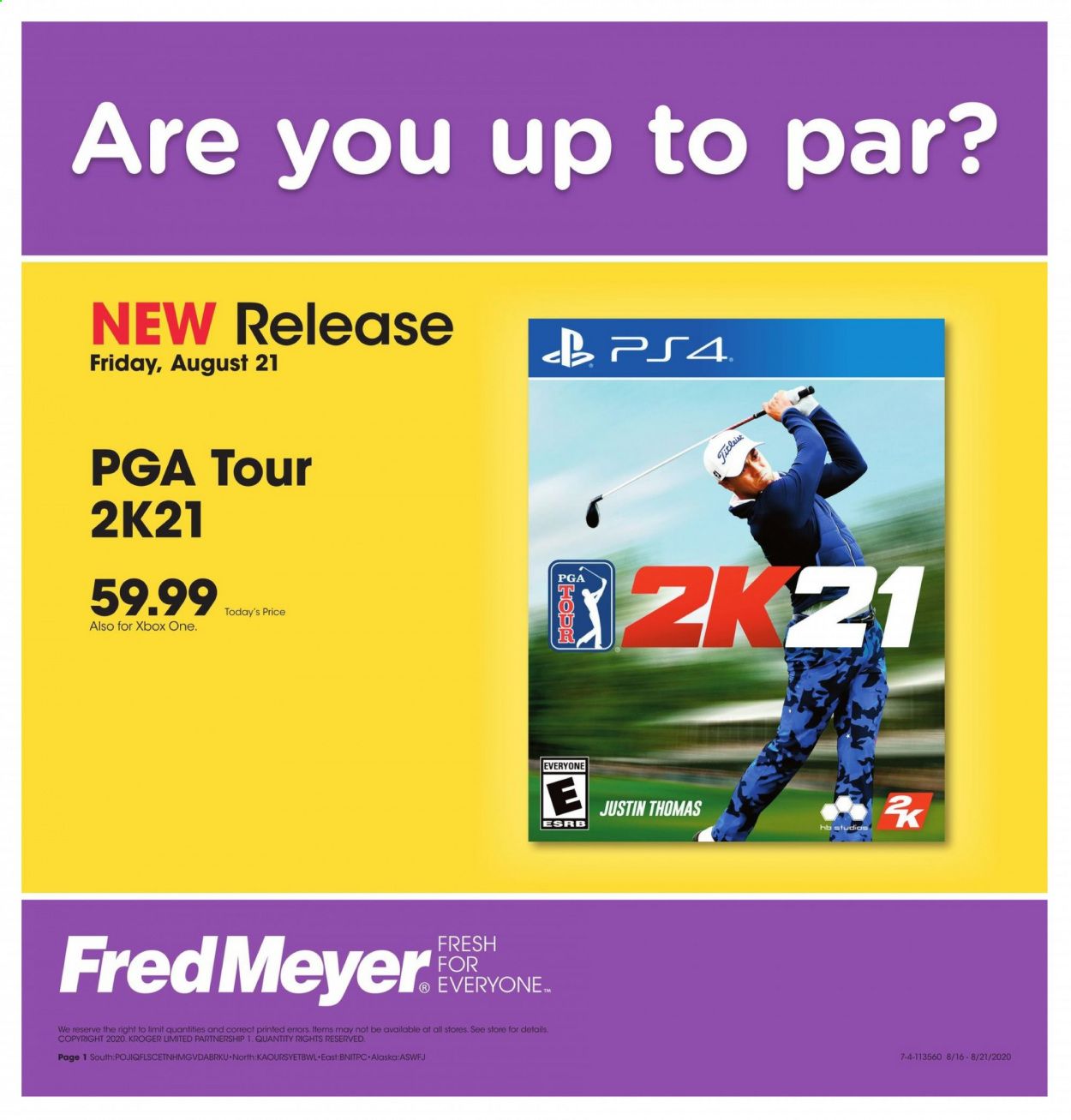 Fred Meyer Weekly Ad August 16 to August 21